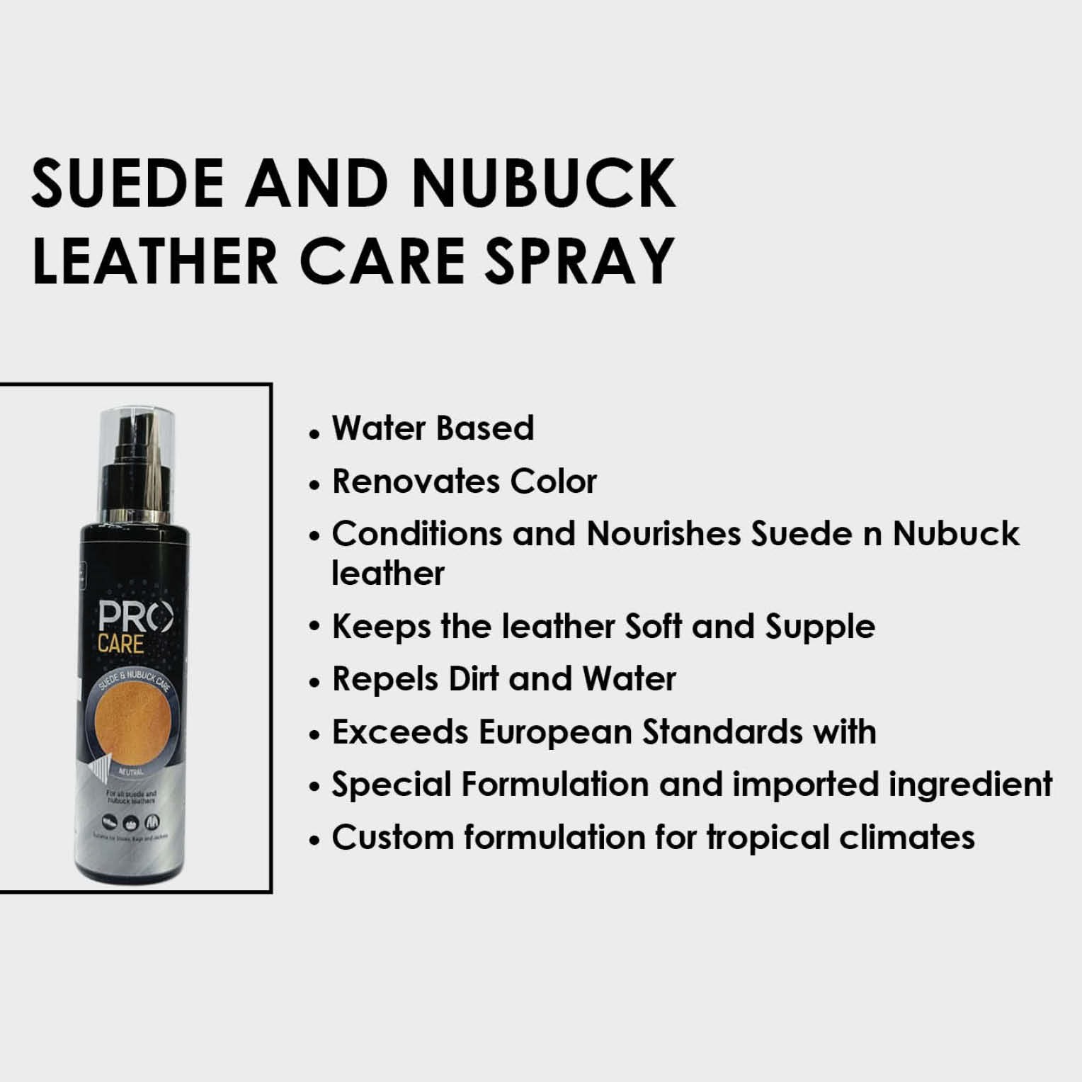 suede and nubuck leather care spray